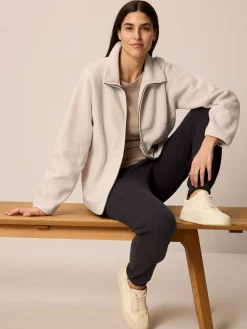 Jacke aus Bio Baumwolle(stein, XS)