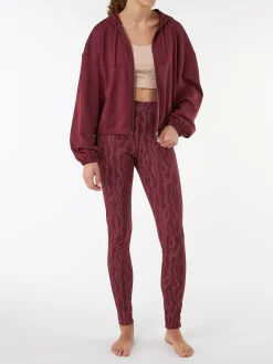 Jacke aus Bio Baumwolle(weinrot, S)