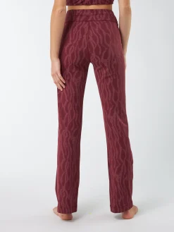 Jazzpant aus Bio Baumwolle(print weinrot, 36)