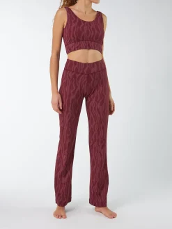Jazzpant aus Bio Baumwolle(print weinrot, 36)