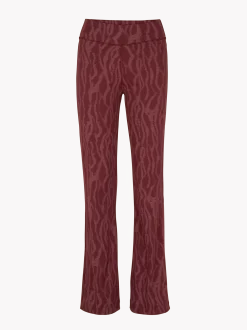 Jazzpant aus Bio Baumwolle(print weinrot, 36)