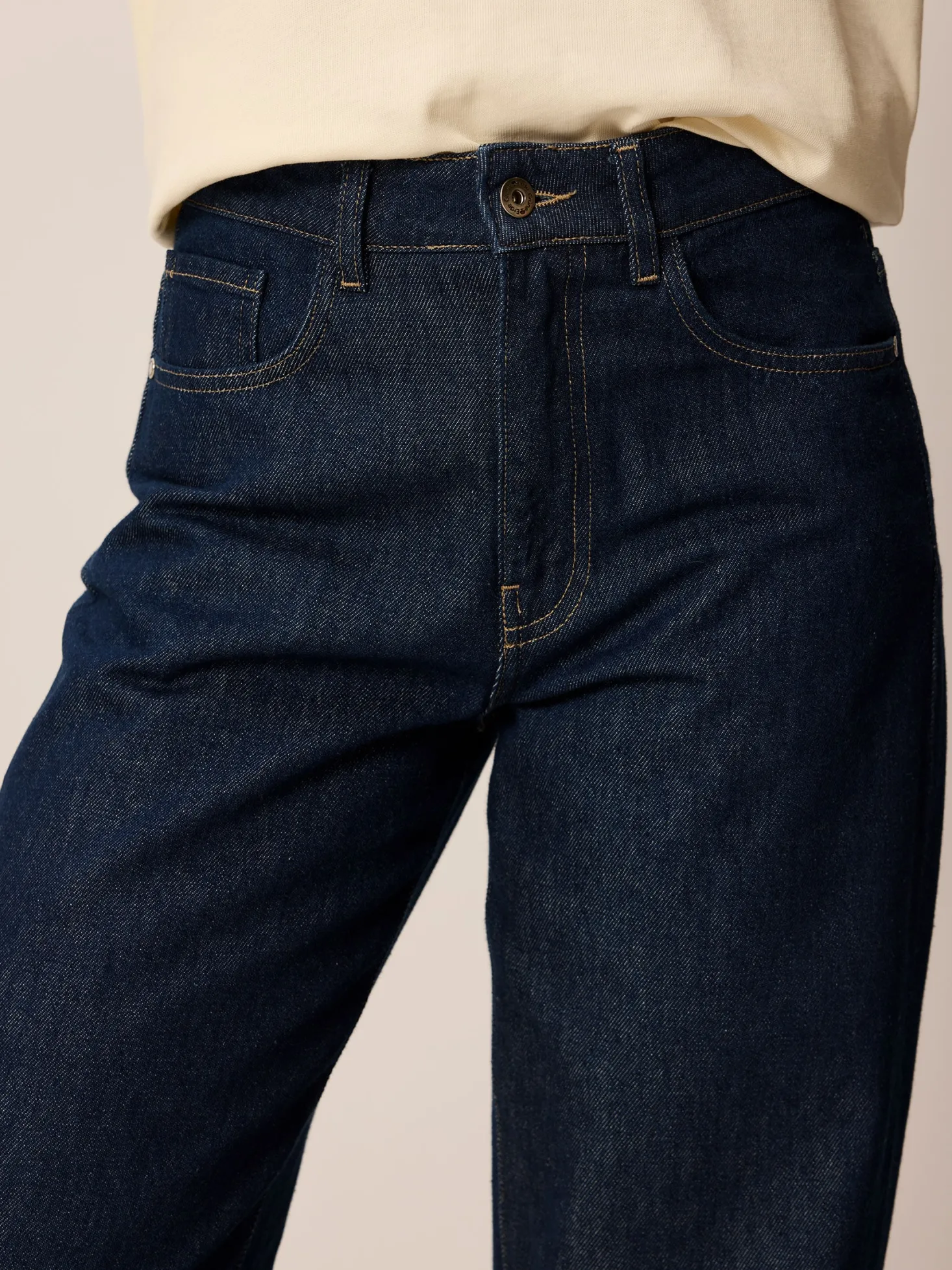 Jeans Relax100 % Bio-Baumwolle (dark denim, 38)