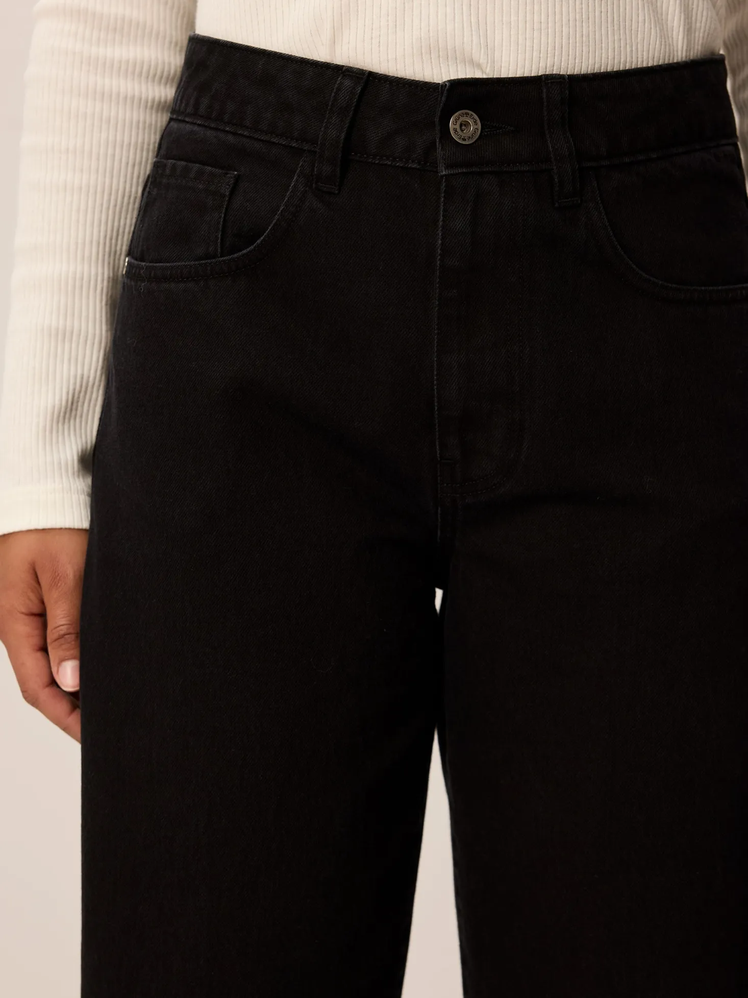 Jeans relaxed aus Bio Baumwolle(black denim, 34)