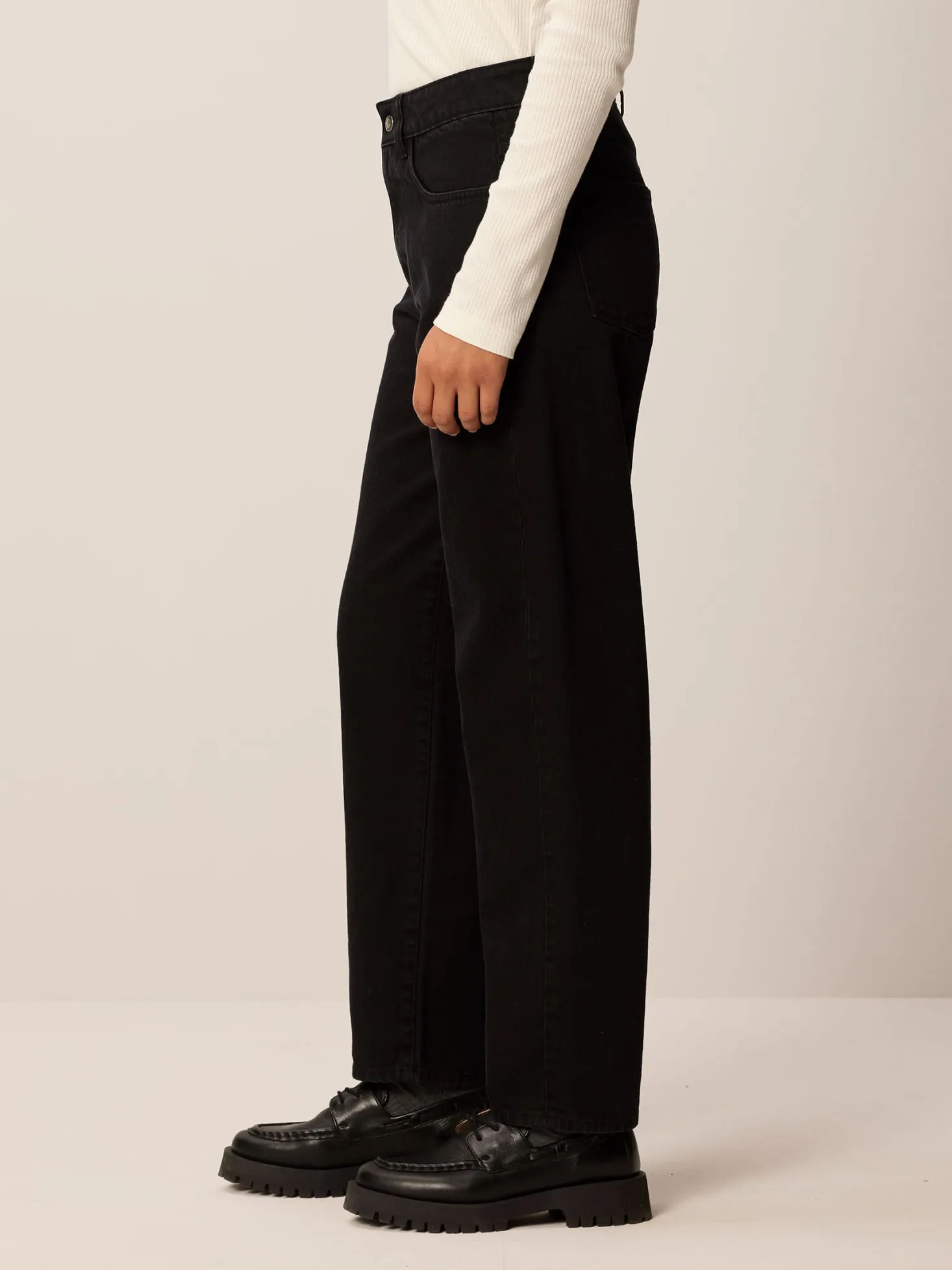 Jeans relaxed aus Bio Baumwolle(black denim, 34)