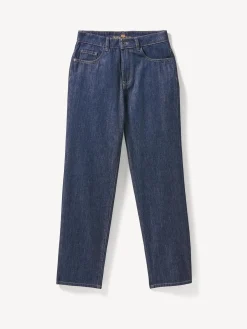 Jeans straight100 % Bio-Baumwolle (dark denim, 38)
