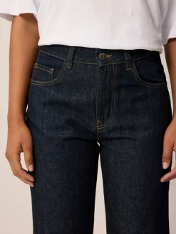 Jeans straight100 % Bio-Baumwolle (dark denim, 38)