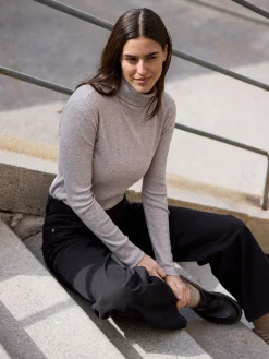 Jeans weites Bein aus Bio Baumwolle(black denim, 40)