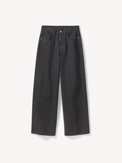 Jeans weites Bein aus Bio Baumwolle(black denim, 40)