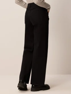 Jeans weites Bein aus Bio Baumwolle(black denim, 40)