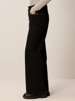 Jeans weites Bein aus Bio Baumwolle(black denim, 40)