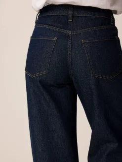 Jeans weites Bein100% Bio-Baumwolle (dark denim, 36)