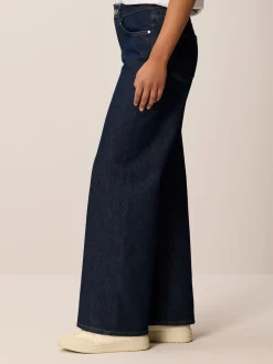 Jeans weites Bein100% Bio-Baumwolle (dark denim, 36)