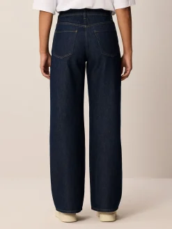 Jeans weites Bein100% Bio-Baumwolle (dark denim, 36)
