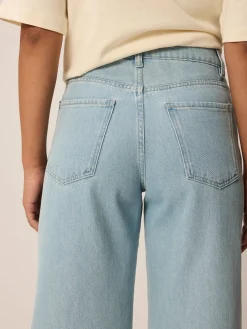 Jeans weites Bein100% Bio-Baumwolle (light blue denim, 38)