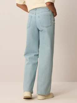 Jeans weites Bein100% Bio-Baumwolle (light blue denim, 38)