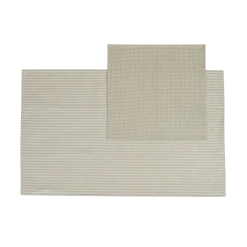 Küchentücher-Set Janna45 x 70 cm/35 x 35 cm, Geschirrtuch: 50 % Baumwolle/50 % Leinen, Haushaltstuch: 100 % Baumwolle, GOTS (sand)
