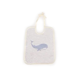 Kinder-Badserie Meerestiere100 % Baumwolle, GOTS (meerblau, Lätzchen 32 x 26 cm)