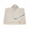 Kinder-Badserie Meerestiere100 % Baumwolle, GOTS (meerblau, Poncho 70 x 60 cm)