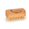 Kinder-Handbürste mit Walmotivca. 5,5 x 3 cm, Buchenholz