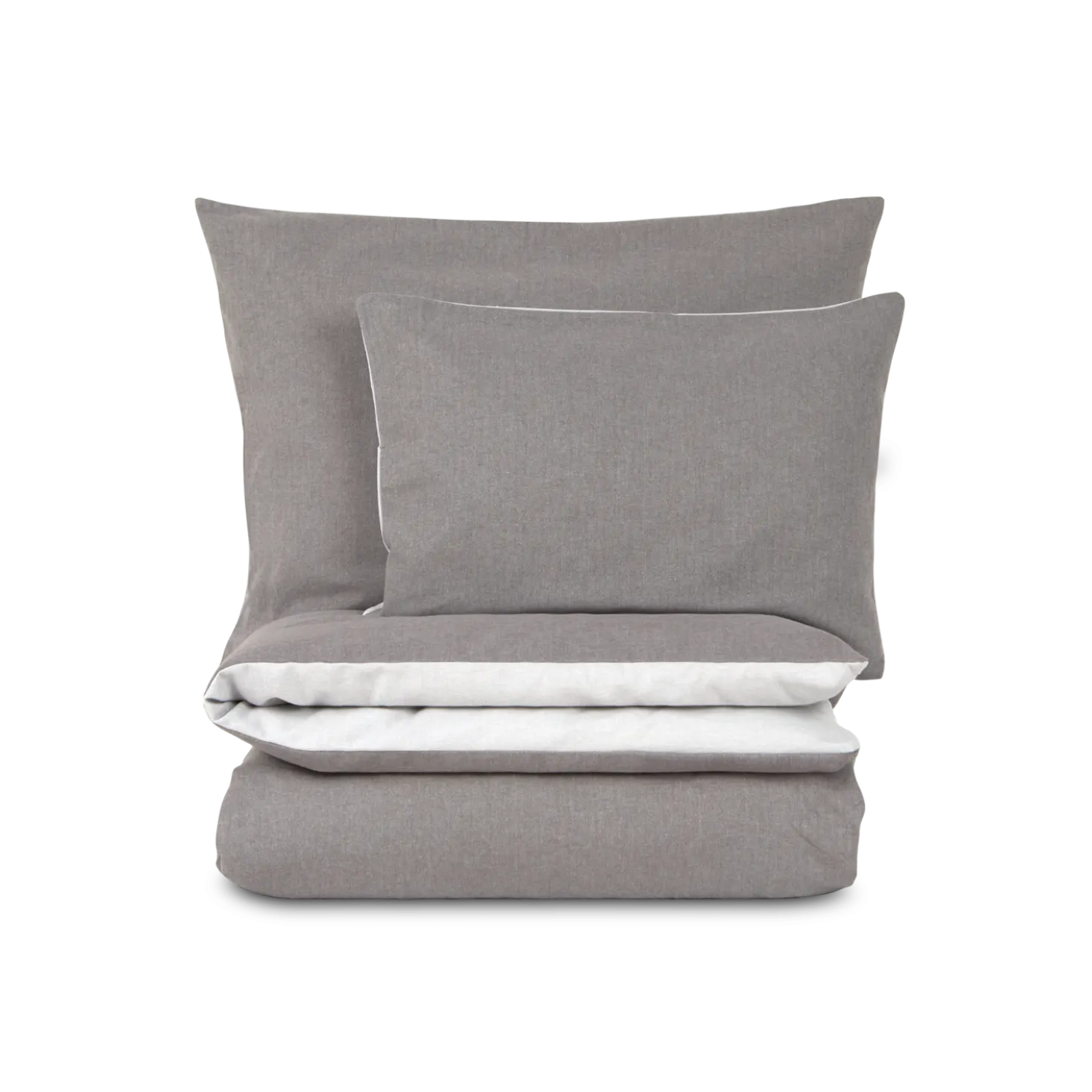 Kissenüberzug Almin100 % Baumwolle, Edelflanell, GOTS (taupe, 80 x 80 cm)
