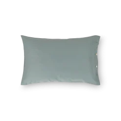 Kissenüberzug Carla100 % Baumwolle, Satin, GOTS (rauchblau, 40 x 60 cm)
