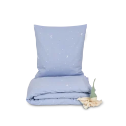 Kissenüberzug Luna100 % Baumwolle, Satin, GOTS (himmelblau, 60 x 80 cm)
