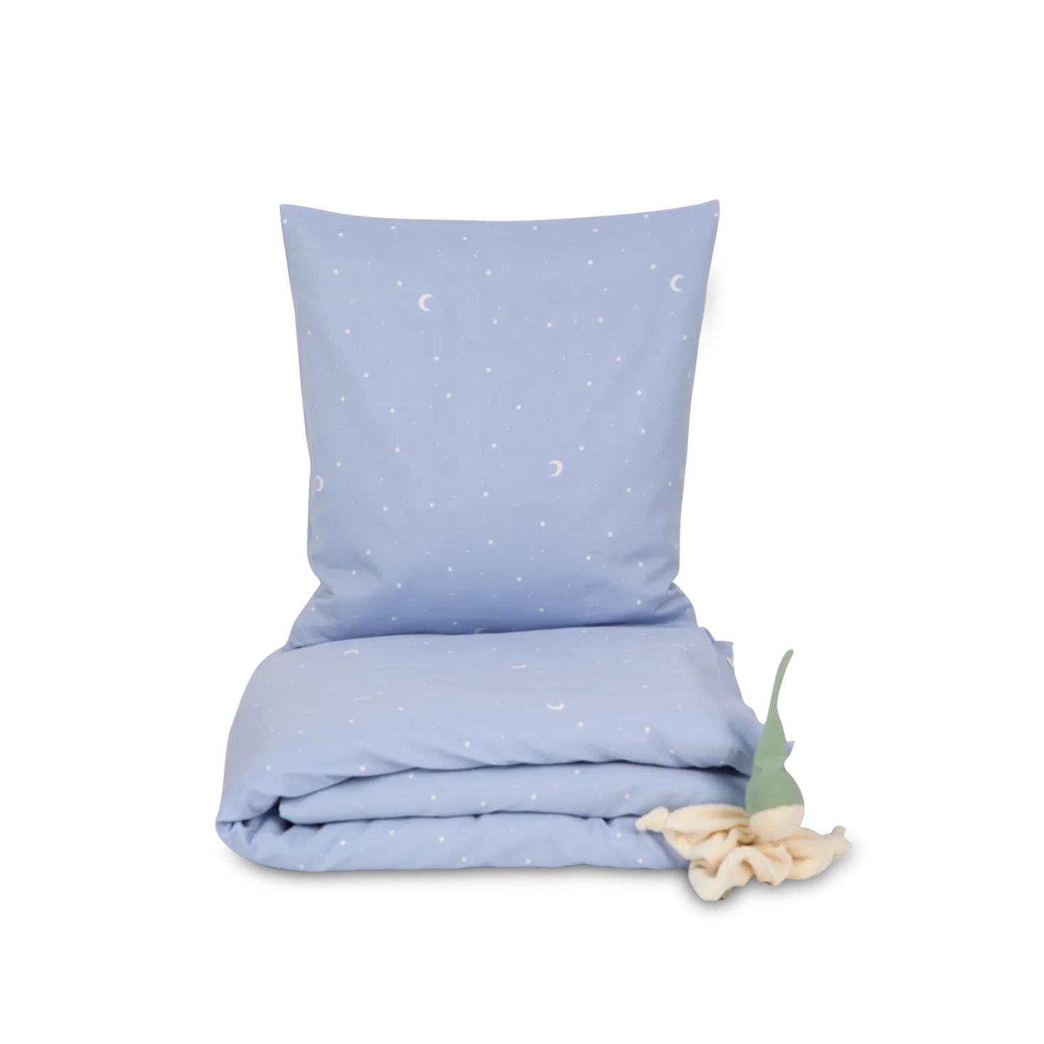 Kissenüberzug Luna100 % Baumwolle, Satin, GOTS (himmelblau, 60 x 80 cm)