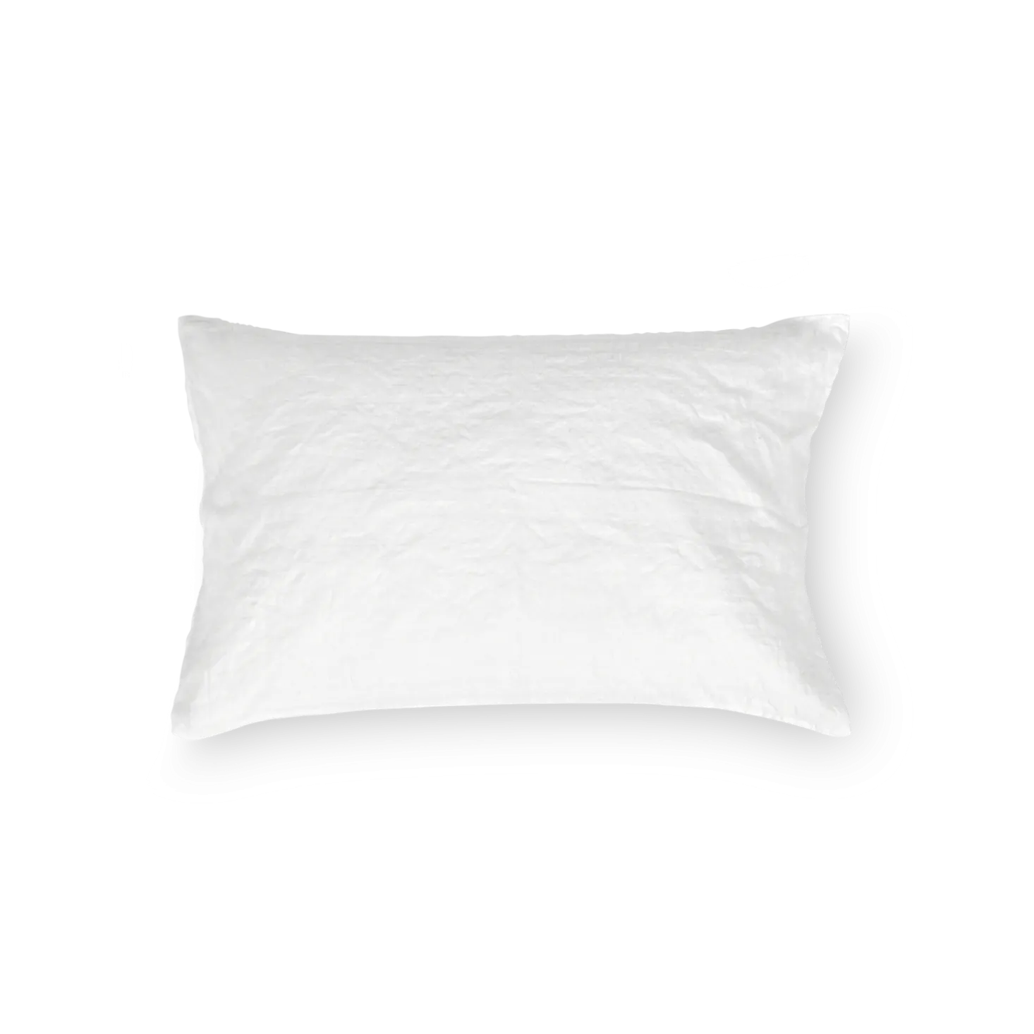 Kissenüberzug Orlando60 % Leinen/40 % Baumwolle, Seersucker, GOTS (weiß, 40 x 60 cm)