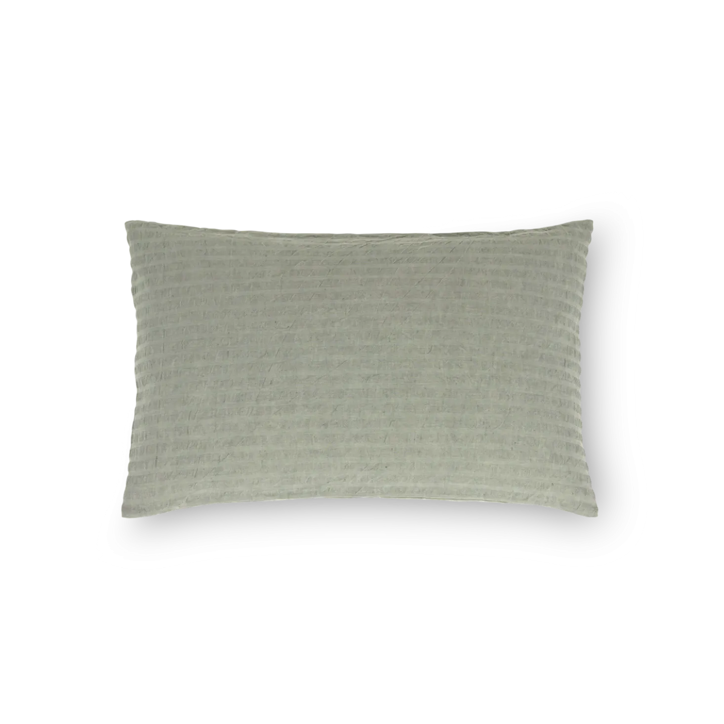 Kissenüberzug Orlando60 % Leinen/40 % Baumwolle, Seersucker, GOTS (lorbeer, 40 x 60 cm)