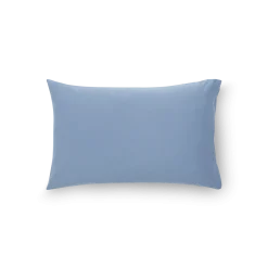 Kissenüberzug Sarah100 % Baumwolle, Jersey, GOTS, NATURTEXTIL BEST (blau, 40 x 60 cm)