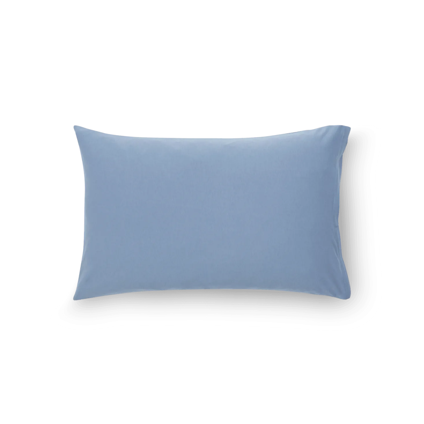 Kissenüberzug Sarah100 % Baumwolle, Jersey, GOTS, NATURTEXTIL BEST (blau, 40 x 60 cm)