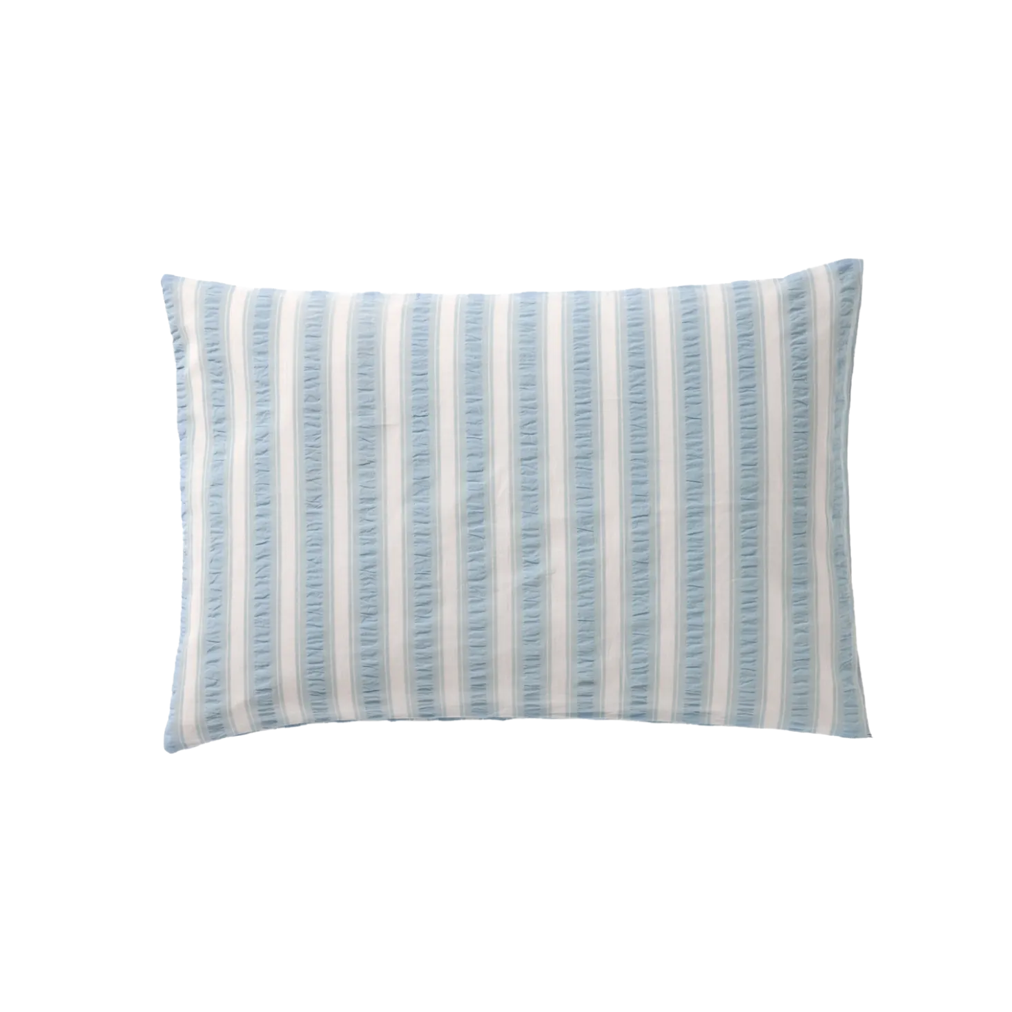 Kissenüberzug Stella100 % Baumwolle, Seersucker, GOTS (pastellblau, 40 x 60 cm)