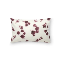 Kissenüberzug Tatianapflaume, 100 % Baumwolle, Satin, GOTS (40 x 60 cm)