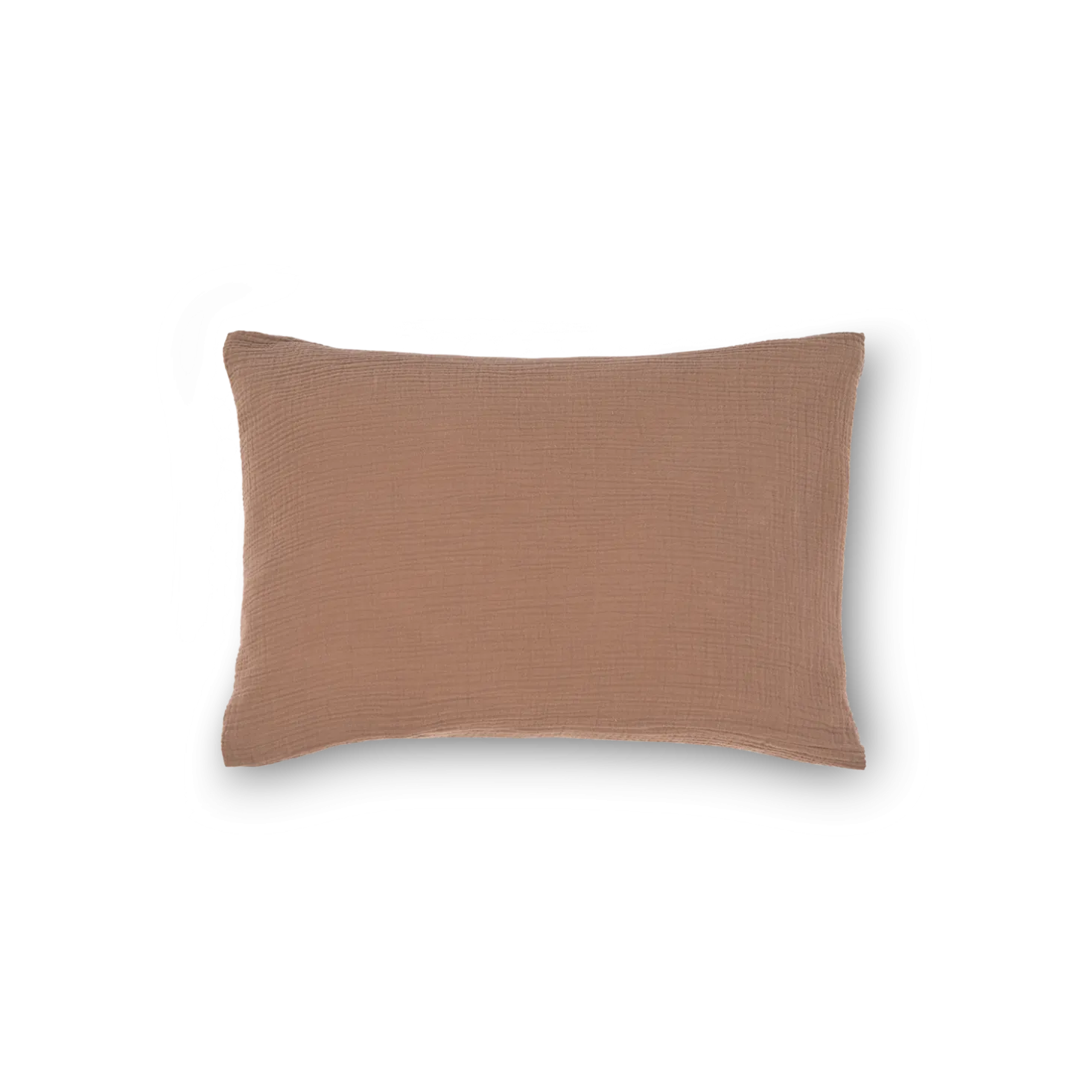 Kissenüberzug Vivien100 % Baumwolle, Musselin, GOTS (nougat, 40 x 60 cm)