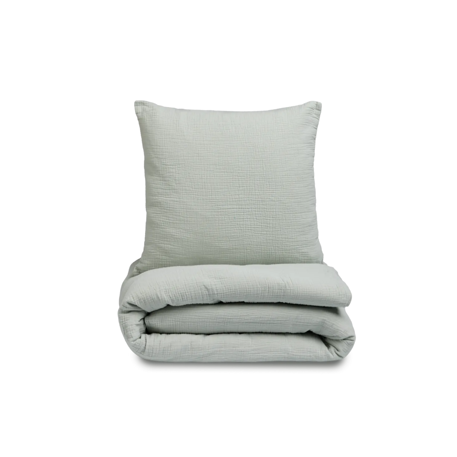 Kissenüberzug Vivien minijade, 40 x 40 cm, 100 % Baumwolle, Musselin, GOTS