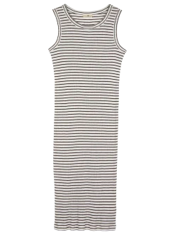Kleid aus Bio Baumwolle(kakao/offwhite, XXS)