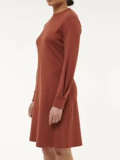 Kleid aus Bio Baumwolle(mahagoni, 34)
