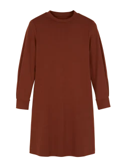 Kleid aus Bio Baumwolle(mahagoni, 34)