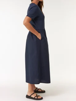 Kleid aus Bio Baumwolle(navy, XS)