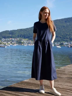 Kleid aus Bio Baumwolle(navy, XS)
