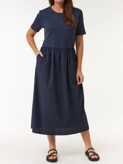 Kleid aus Bio Baumwolle(navy, XS)