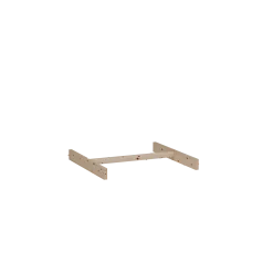 Kleiderschrank KuramiKleiderstange inkl. 2 Stk. Halterungen (Zirbe, Abteil A)