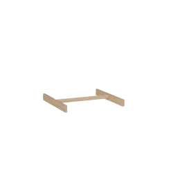 Kleiderschrank KuramiKleiderstange inkl. 2 Stk. Halterungen (Esche, Abteil A)