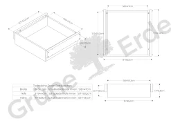 Kleiderschrank KuramiLade inkl. 2 Stk. Führungen (Eiche, Abteil A)