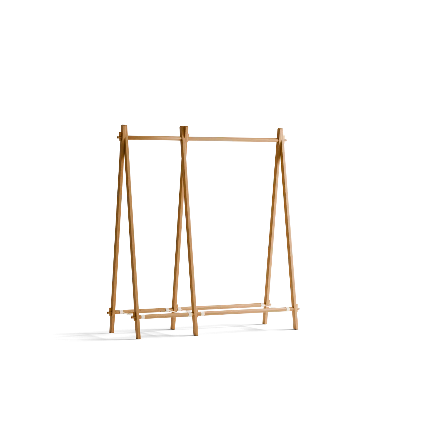 Kleiderständer Jukai Pur(Eiche, Basis 60 cm + 1 Anbauelement 90 cm)
