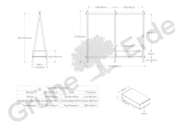 Kleiderständer Jukai Purmit Anbauelement und Box (Buche)