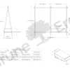 Kleiderständer Jukai Purmit Anbauelement und Box (Eiche)