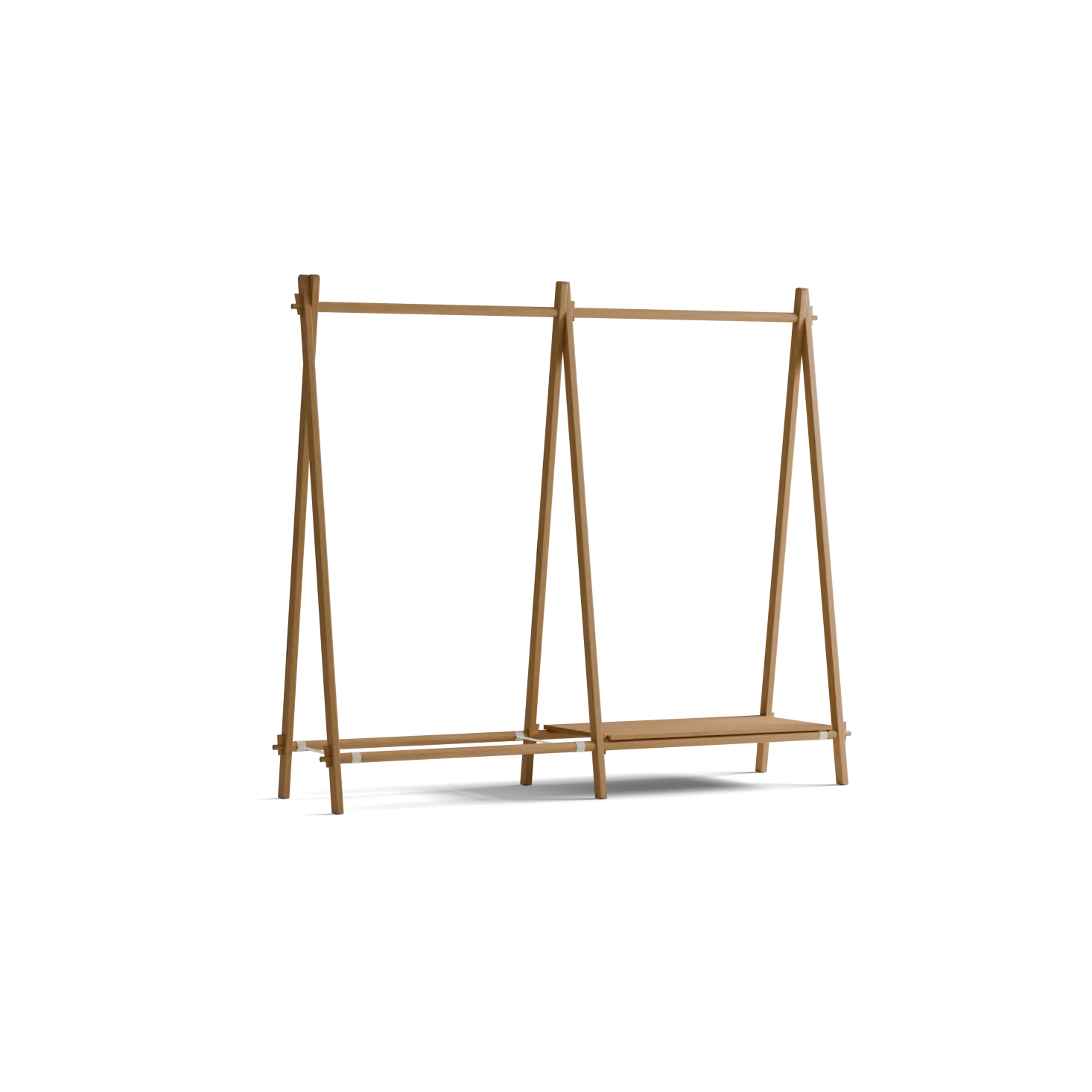 Kleiderständer Jukai Purmit Anbauelement und Ablageboard (Eiche)
