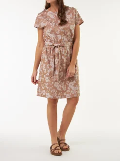 Kleid kurzarm aus Bio Baumwolle(macchiato, 38)