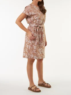 Kleid kurzarm aus Bio Baumwolle(macchiato, 38)